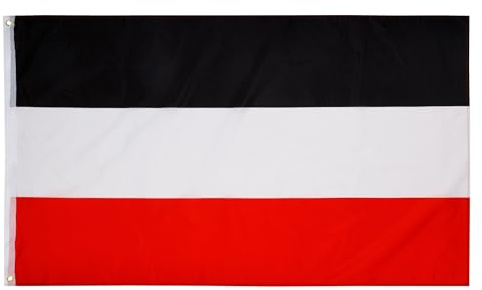 PHENO FLAGS Bandiera dell'Impero tedesco, 90x150 cm - bandiera nera bianca rossa resistente alle intemperie con doppia cucitura e occhielli in metallo, Germania 1870-1919