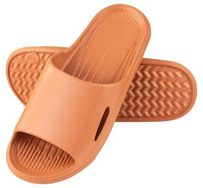 AUFIKR Ciabatte da doccia unisex con punta aperta, per bagno, spiaggia, casa, interni