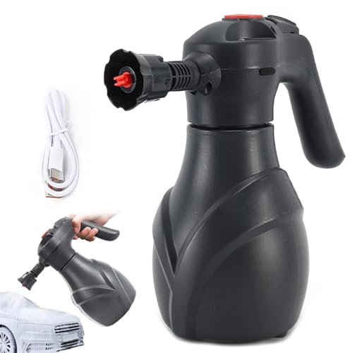 Electric Foam Sprayer, Elektrisch Schaumsprüher, 2000ml Elektrischer Auto-Schaumsprüher, Schaumpistole Autowäsche, Drucksprüher für Autowäsche, Tragbarer Pumpsprühflasche für Haus, Garten