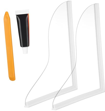 Mobestech 2 Stück Spritzschutz Acryl Silikon Eckschutz Badewanne Waschbecken Transparenter Wasserschutz Ohne Bohren Badaccessoire