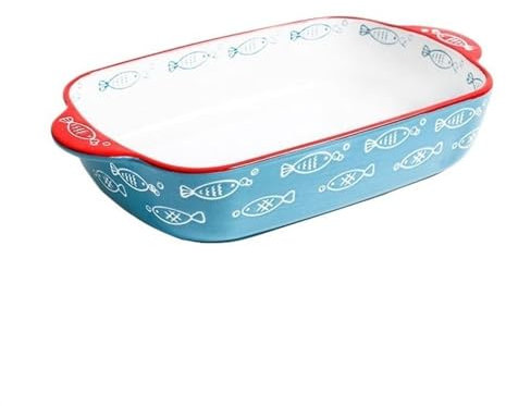 WEKONUMEX Sartenes para lasaña, Plato de cerámica for Hornear y tazón de arroz de 6,8 a 9 Pulgadas, 600 a 1000 ml, Doble asa, Apto for microondas y Horno.