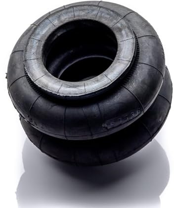 POLBERIS Caucho de 6 pulgadas x 1 para actuador de fuelle, cilindro de fuelle de goma, amortiguador de aire, suspensión neumática, fuelle de goma