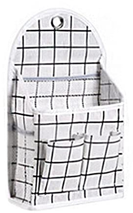 Guaber Organizador de bolsas impermeable multifunción para colgar en la pared, para colgar en el armario, de algodón, lino, impermeable, para colocar revistas, datos, bloc de notas, teléfono