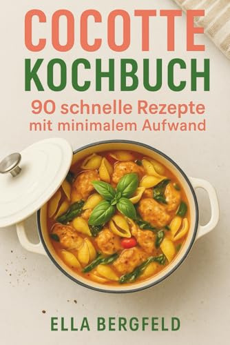 Cocotte Kochbuch: 90 schnelle Rezepte für Cocotte, Schmortopf & Bräter – minimaler Aufwand, familientauglich & ideal für stressfreie One-Pot-Feierabende