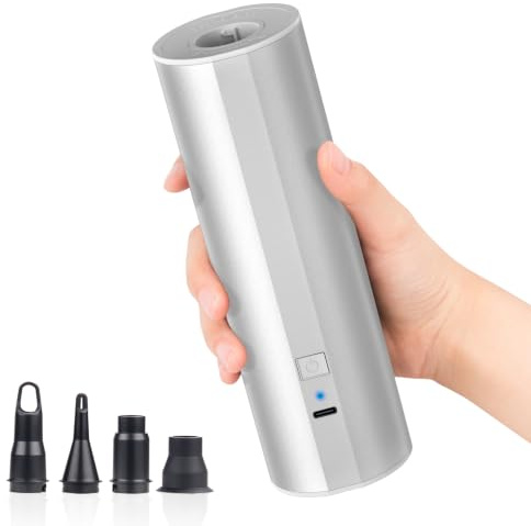 Inflador Eléctrico con Batería Recargable - Bomba para Colchón Hinchable, Paddle Surf, Kayak - Infla/Desinfla con 4 Boquillas