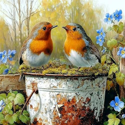 ZHOSOHO Diamond Painting Bilder,Diamant Painting Erwachsene,Diamants Painting Erwachsene Für Home Wand Decor,Frauen Geschenk. (Vogel)