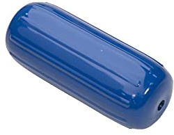 Taylor Made Products 41032 Big B Inflatable Vinyl Boat Fender with Center Rope Tube 10 inch x 26 inch, Blue