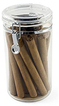 Acrylic Cigar Jar Humidor with 25 Capacity