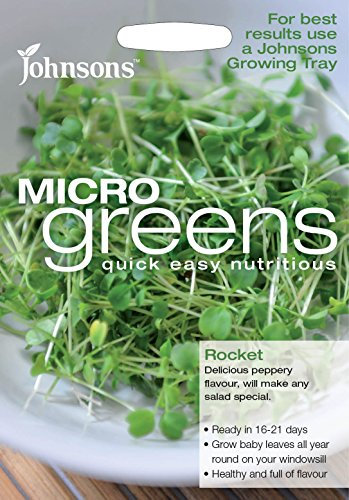 Johnsons 19951 Microgreens Rocket Seeds - Green, 1.0 cm*17.6 cm*10.8 cm