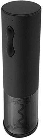 SMSOM Conjunto de abridores de Botellas de Vino eléctrico - abrelatas de Corcho automático USB Recargable inalámbrico Combinado con Cortador de láminas de tapón de vacío Vino aireador, Negro