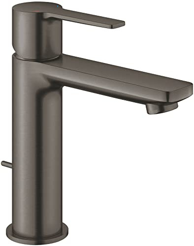 Grohe Waschtisch-Einhebelmischer Lineare 1/2, S, Abl.garn, hd graphite gebürstet