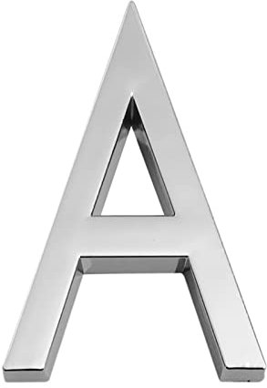 3D NuméRo Plaque Maison Flottante Sticker Autocollant Signe 0-9 Lettre A-F 6cm Porte BoîTe Aux Lettres ExtéRieure Appartement Chambre HôTel Adresse DéCor ExtéRieur Alphabet NuméRique Signalisation (A)