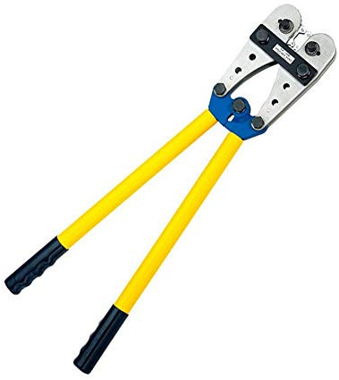 IBOWZ Pince a sertir Outil de sertissage de Fil Grande Pince à sertir de borne YO,Outil de sertissage Manuel Outil à Main Portable Pinces à dénuder