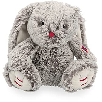 Kaloo - Rouge Kaloo - Conejo Léo Gris de Peluche Prestige 24 cm, Suave Peluche Pequeño de Pelaje Sedoso, Dudú Conejo Orejas Grandes, Desde el Nacimiento, K223002