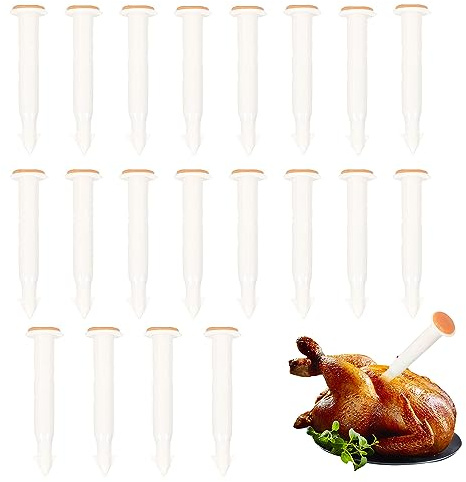 20Pcs Turkey Timer, Poultry Thermometer Cooking Thermometer Roasted Chicken Temperature Meter for Oven Cooking Poultry Turkey Chicken Meat Beef