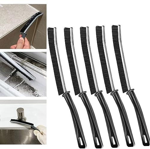 Exsbtay 5 Stücke Fugenbürste, Crevice Cleaning Brush, Fugenreinigungsbürste, Cleaning Brush, Handbürste mit Langem Schlitz, Fugenreinigungsgerät für Küche Badezimmer