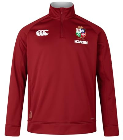 Canterbury Herren British & Irish Lions Canterbury Quarter-Zip Fleece Sweatshirt