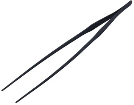 Aquarium-Pinzette, gerade, 38 cm, extra lange Futterzange, Edelstahl, Aquarium-Werkzeuge für Wasserpflanzen, Eidechsen und Schildkröten