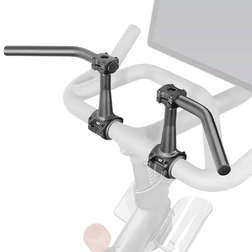 CyclingDeal 1 Pair of Swept-Back Handlebar Extenders for Indoor Exercise Bike - Backsweep Bar Extensions for Peloton - Compatible with Bicycle Handlebar Grips