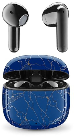 Music Sound - Auricolari Bluetooth TWS Fantasy - Design a Capsula - Senza Fili - Custodia di Ricarica - Microfono - Play Time fino a 25 ore di ascolto - Tanti colori e fantasie disponibili