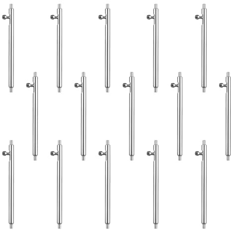 JIYIN 15 Stück Schnellverschluss Federstege 20mm, Federstifte Uhren Federstegwerkzeug Set mit Entriegelungsknopf Uhrband Federstegzange Schnellwechsel Watch Band Pins für Uhren Armbänder