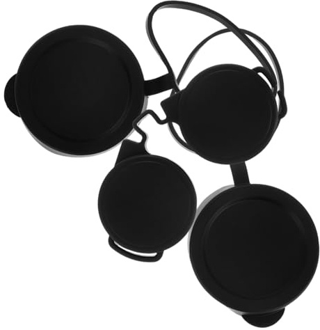 Toyvian Cache-oculaire de Jumelles en Caoutchouc Noir 3pcs pour Protection Extérieure et Étanchéité des Lentilles Lors D'activités de Plein Air ou Voyages