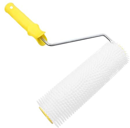 SEWOART Démoussant Autonivelant Pour Sols Ciment Outil De Suppression De Bulles à Pointes Pour Chape Outil à Main Pour Revêtement De Sol