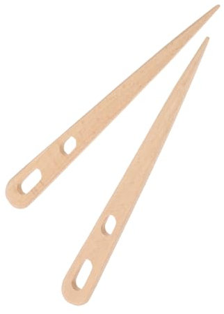 AKOOSY Holzwebnadel Großes Öhr Stricknadeln Mit Spitze Aus Buchenholz Für Anfänger Selbstgemacht Weben Und Häkeln Tapisserie Handarbeit