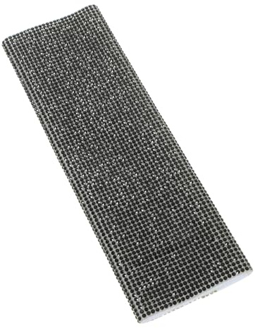 Wireless Microphone Cover Rhinestone Handle Sleeve for Handheld Mics | Black Plastic Trim, Easy Application for Varied Settings, Suited to Singers and Hosts