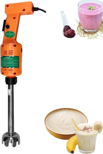 YANGYMM Commercial Immersion Blender, Detachable Handle, 500W Heavy Duty Hand Mixer, 12000 RPM, Multi-Function Portable Blender for Soups, Sauces, Mashed Potatoes, Cream,250mm