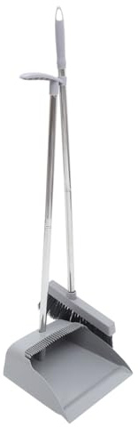 Balai et Pelle à Ordures à Long Manche, Ensemble 1 Pièce, Acier Inoxydable | Dortoir , Ramasse Poussière pour Coins Étroits, Ajuste au Sol sans Fuite de Cendres Couleur Aléatoire Style Aléatoire