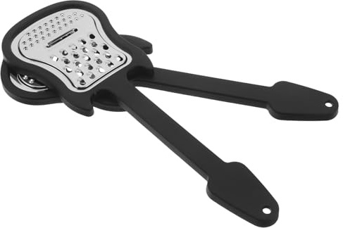 HOMOBABE Pelador de Verduras y Frutas de Acero Inoxidable Diseño Creativo en Forma de Guitarra, Fácil de Limpiar y Adecuado para Cocinar en Exteriores, Paquete de 2 Piezas
