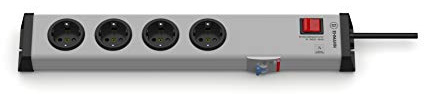 Ehmann 0220x00042301 Personenschutz-Steckdosenleiste 4-Fach mit integriertem FI-Schalter 10mA