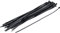 BGS Do it yourself Assortimento di fascette per cavi, nero, 4,5 x 350 mm, 50 pezzi. 80877