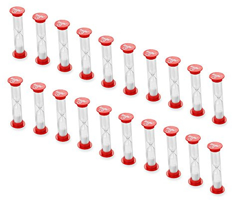 Dsmile 1 Minute Sand TIMERS Set of 20