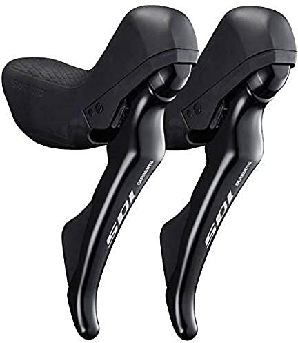 SHIMANO Paar Levers 105 R7 11 x 2 V Fahrradscheibe für Erwachsene, Unisex, Schwarz (Schwarz), Einheitsgröße