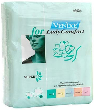 Assorbenti femminili Venixe Lady Comfort SUPER – 8 cf di 20pz/cad, 160 assorbenti