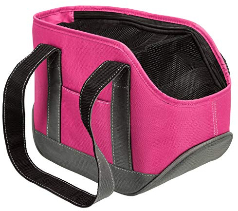 Trixie 28857 Tasche Alea, S: 16 × 20 × 30 cm, pink/grau