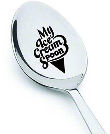 Dad icecream spoon christmas Ice cream lover Engraved my ice cream spoon for men women sister grandpa