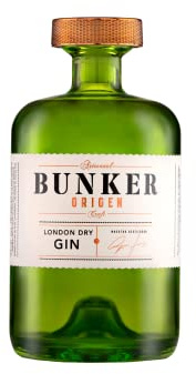 Bunker Distillery - Ginebra Premium Artesanal Bunker Origen - Botella 70 cl - London Dry Gin - Edición limitada - Premio Mejor Ginebra de España 2024,2023 y 2021 - Sin gluten - 100% natural