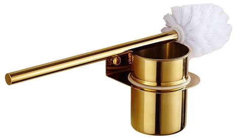 WC Brosse Brosses De Toilette Support de Brosse de Toilette Multifonctionnel pour Brosse de Toilette-Doré