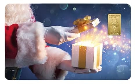 Geschenkkarte Weihnachten II mit 1g Gold Fg. 999,9
