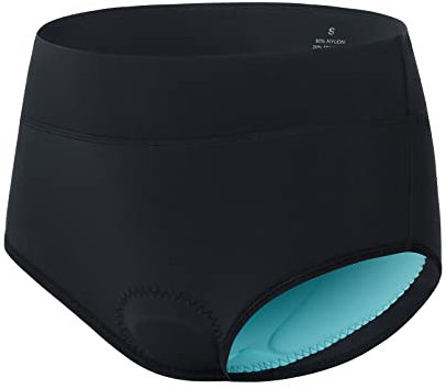 Homord Culotte Vélo Femme Rembourré Respirant Cuissard Cycliste Femme Séchage Short Cycliste Femme Caleçon Rembourré Moto pour Le Cyclisme Moyen ou Courte Distance