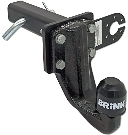 XIMPLIO Adapter Heavy Duty Einschub für AHK-Bock für US-Aufnahme 2“ US-Anhängerzugvorrichtung mit Lochbild 4 Loch - 83x56 mm (mit 4 Loch Kugelköpfe abgesenkt)
