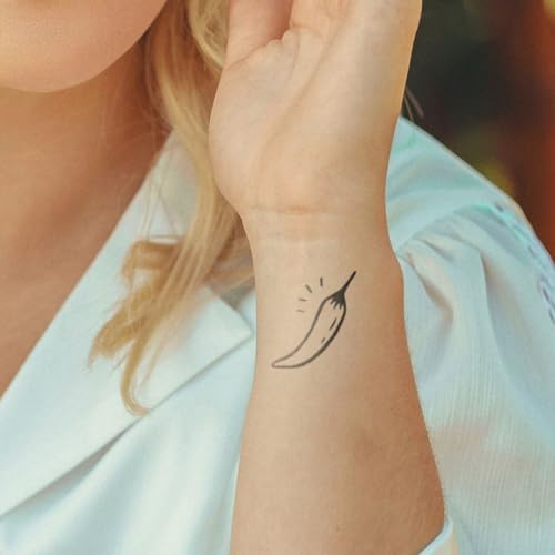 MyJagua Tattoo • Peperoni | 1-2 Wochen Tattoo | Auf Pflanzenbasis | Hautverträglich | Wasserfest | Neue Tattoo Technologie | Kein Klebe Tattoo