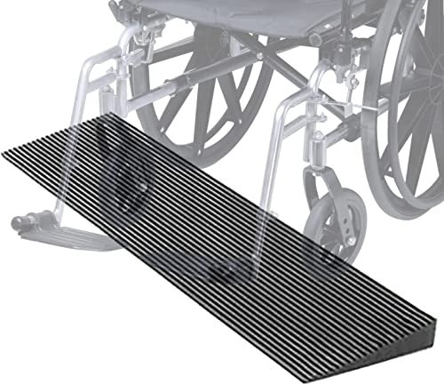 Rollstuhlrampe Rollstuhlrampe, tragbare Schwellenrampe, rutschfeste Gummi-Handicap-Rampen für Auto, Hauseingang, Scooter-Rampe, Bordsteinrampe Robust