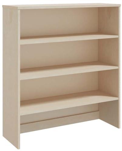 vidaXL Aufsatz für Highboard Schrank Anrichte Sideboard Kommode Schrankaufsatz Aufsatzschrank Honigbraun 90x30x100cm Massivholz Kiefer