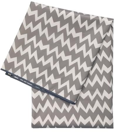 Treer Unterlage für Hochstuhl Baby, Einfach Stil Hochstuhl Bodenmatte 130x130cm Wasserdicht Spritzmatte für Hochstuhl, Rutschfest Krabbelmatte Bodenschutzmatte Baby Spielmatte (Chevron-Muster)