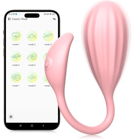 TYDAY G-Punkt Vibrator für Frauen mit 9 Vibrationsmodi mit APP Fernbedienung Vibro Ei Analplug Sex Toys Vibratoren für G-Punkt und Klitoris，Erotisches Sex Spielzeug für Paare