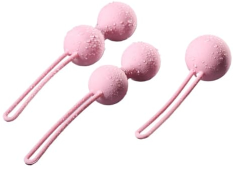 3PCS Rosa Silikon Kegel Bälle Übung Festziehen Gerät Bälle Safe Ben Wa Ball für Frauen Vaginal Massager Erwachsenes Spielzeug Kein Vibrator